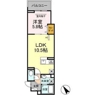 エクセリア徳丸I【1階】の間取り