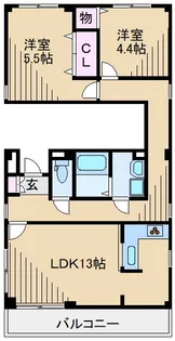 フロレスタ大倉山壱番館【3階】の間取り