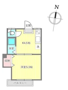 サンライズハイツ【2階】の間取り