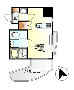 Der Strada.Y2 あさひ【4階】の間取り