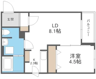 CASA FRUTTA CHITOSE【2階】の間取り