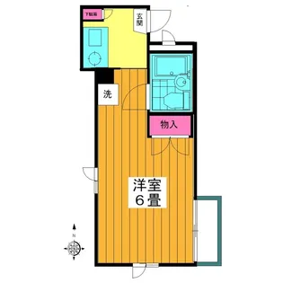 ツイン大岡山A【1階】の間取り