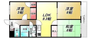ハイコート加美【3階】の間取り