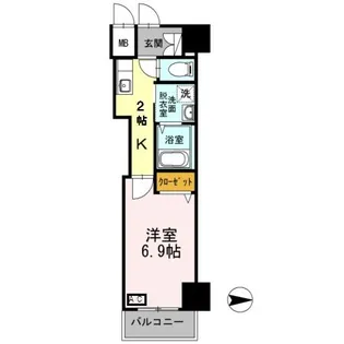 terrace(テラス)【7階】の間取り