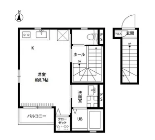 アムール シャイニー【2階】の間取り