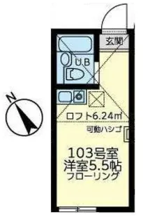 ユナイト阪東橋シドニーの杜【1階】の間取り
