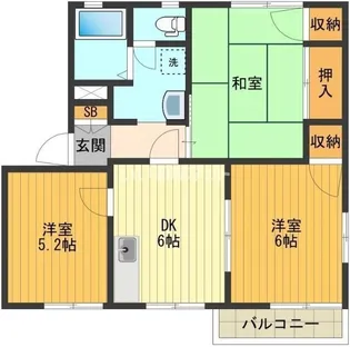 アビタシオンA【2階】の間取り