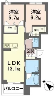 クオリスタ柏東【2階】の間取り