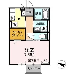 サウスフラッツ1の間取り
