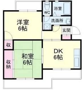 マンションKM-1【3階】の間取り