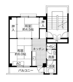 ビレッジハウス松川【5階】の間取り