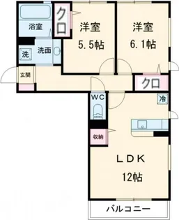 グランド レーヴェン【3階】の間取り