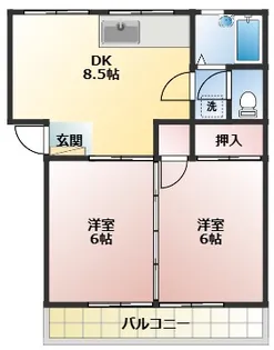 メゾン山岡【2階】の間取り