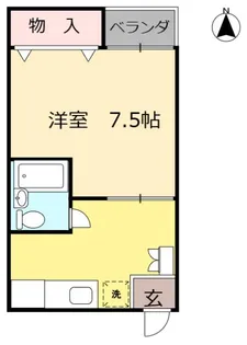 水幸ハイツ【2階】の間取り
