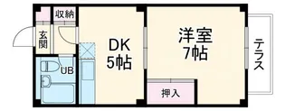 サンシャイン山双【1階】の間取り