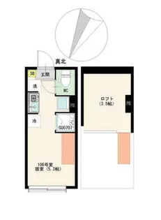 カルーセルエルドラド【1階】の間取り