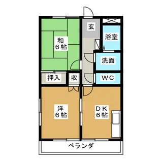 エイトヒル壱番館【2階】の間取り