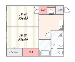 グリーンパレス【1階】の間取り