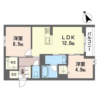 ベトン アジュール ひらまつ【2階】の間取り