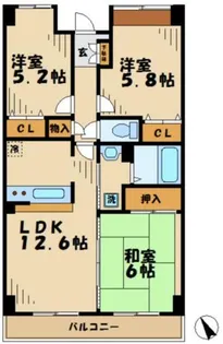 ドルチェコート【3階】の間取り