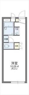 レオパレスエクセレントピア【2階】の間取り