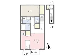 ファミユ二軒茶屋【2階】の間取り