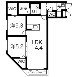 アオアクアN9【4階】の間取り