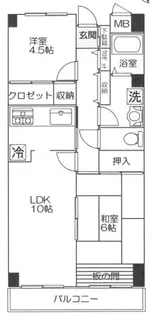 メルシーハイム2【1階】の間取り