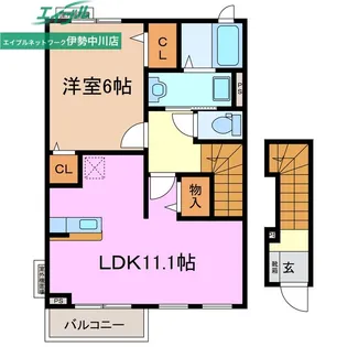 ジャスティス【2階】の間取り