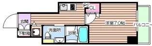エスライズ東天満【11階】の間取り