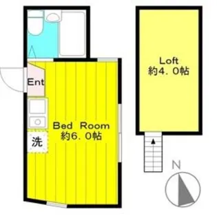 ユナイト中野島オステリアの杜【2階】の間取り