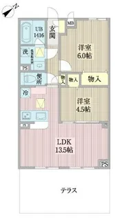 La Fonte 横浜反町【1階】の間取り