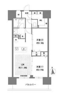 プライマル八王子横山町【6階】の間取り