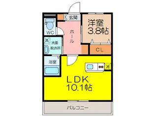 ラフィーネ【1階】の間取り