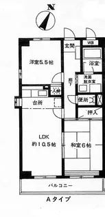 第二梶ヶ谷マンション【2階】の間取り