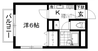 エレガンス西瑞江【1階】の間取り