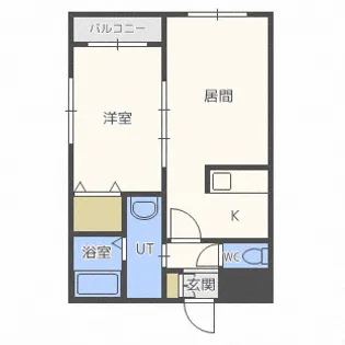 ヒューガパリス【2階】の間取り
