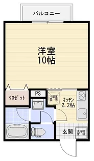 オーシャンパレス【2階】の間取り