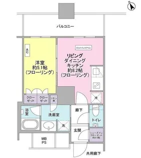 ザ・パークハウス西新宿タワー60【46階】の間取り