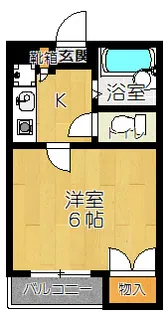 パルティール国見【2階】の間取り
