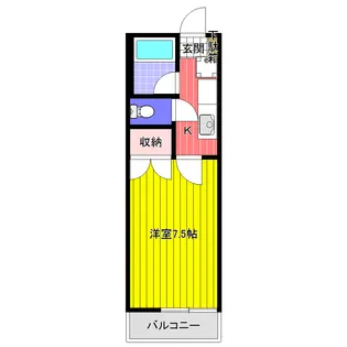 コーポリフレッシュ【1階】の間取り