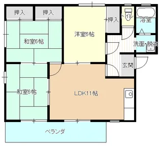フレグランスコサコ【2階】の間取り