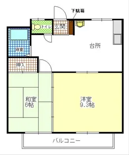 茨城県ひたちなか市大字田彦【アパート】の間取り