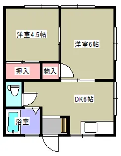 やまがみハイツ【1階】の間取り