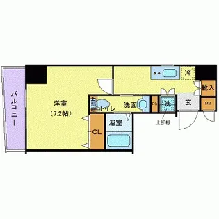 ガリシア日本橋水天宮II【5階】の間取り