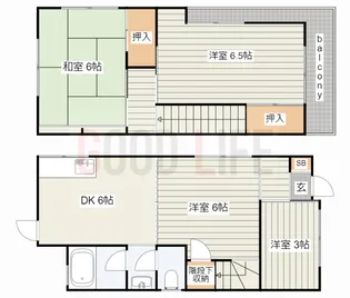兵庫県高砂市春日野町【一戸建】の間取り