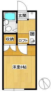 ドールピジョンきたみ【2階】の間取り