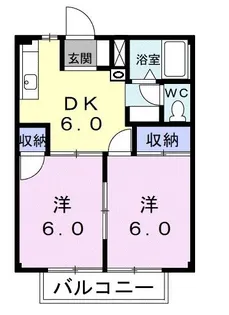 アーバンハイツタカハシ【2階】の間取り