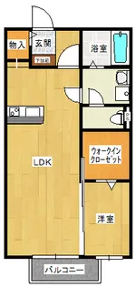 モナリエ津留【2階】の間取り