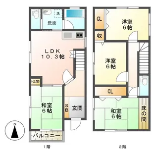 三重県津市柳山津興【一戸建】の間取り